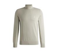 BOSS Pull à col roulé Regular en coton et cachemire - Style Akiro_S, 50527573 Beige clair S