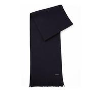 BOSS Écharpe en maille Raschel de laine vierge éco-responsable - Style Albas, 50495340 Bleu foncé pcs.