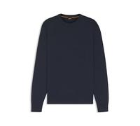 Hugo Boss – Pull Asac C – Maille de coton, logo brodé – Bleu L