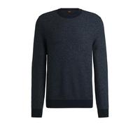 BOSS Hommes Aspoki Pull Regular en Coton mélangé avec Structure en Maille