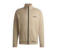 BOSS Hommes Authentic Jacket Z Veste zippée en molleton de coton avec logo imprimé