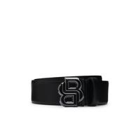 BOSS Hommes B Icon-G Ceinture en cuir italien avec boucle à monogramme Double B