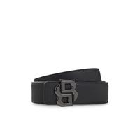 BOSS Hommes B Icon-Gr-St Ceinture réversible en cuir italien avec boucle à monogramme Double B