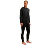 BOSS Pyjama en coton mélangé avec empiècements contrastants - Style Balance Long Set, 50535718 Noir M