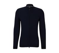 BOSS Hommes Balonso-L Cardigan zippé en Laine Vierge avec Logo brodé