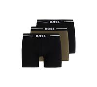 BOSS Hommes BoxerBr 3P Bold Lot de Trois Boxers Longs avec Taille Logo