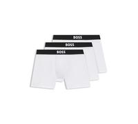BOSS Hommes BoxerBr 3P One Lot de Trois Boxers Longs en Coton Stretch avec Logo