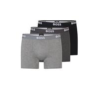 BOSS Boxer Brief 3P CO/EL Caleçon Boxeur, Open Grey61, XL (Lot de 3) Homme