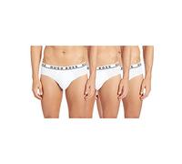 BOSS Hommes Brief 3P CO/EL Lot de Trois Slips en Coton Stretch avec Taille à Logos
