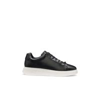 BOSS Baskets en cuir avec semelle extérieure en gomme - Style Bulton_Runn_lt_N, 50497887 Noir 41