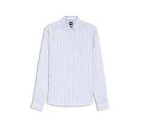 BOSS Hommes C-LIAM-SP-262 Chemise Regular en Lin à Rayures