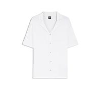 BOSS Hommes C-Neri Cardigan Regular Fit en Coton à Rayures