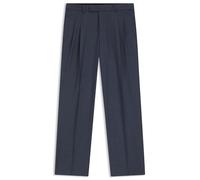BOSS Pantalon coupe fuselée en laine vierge à micro motif - Style C-Pat-DPL-BB-254, 50564085 Bleu foncé 44
