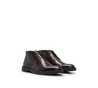 BOSS Hommes Calev Desb Desert Boots en Cuir à Logos