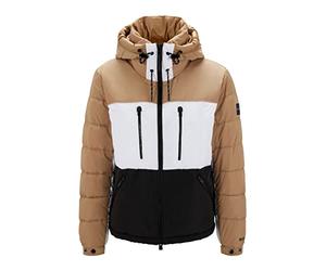BOSS Hommes Celindros Veste matelassée Relaxed Fit au Design Color Block emblématique