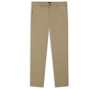 BOSS Chino Tapered en satin de coton stretch - Style Chino_tapered, 50510917 Beige 30/34