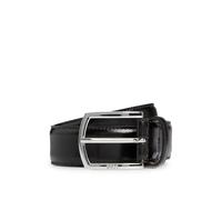 BOSS Ceinture en cuir italien avec boucle logo lustrée - Style Claus-Tx-St_Sz35, 50529626 Marron foncé 115