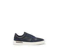 BOSS Hommes Clint Tenn Baskets à Lacets en Cuir et Cuir suédé avec Semelle Cupsole