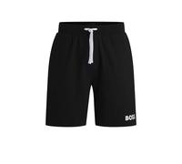 BOSS Hommes Ease Shorts Short en Molleton de Coton avec Cordon de Serrage et Logo Contrastant
