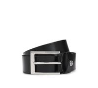 BOSS Hommes Emal-B Sz35 Ceinture en cuir italien avec passant à monogramme Double B
