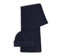BOSS Hommes Ercole SET Coffret cadeau avec bonnet et écharpe en maille bicolore