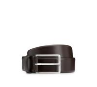 Hugo Boss Ceinture Erman-L Sz35 Cuir italien avec boucle en métal argenté brossé