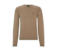 BOSS Hommes Ever-X CN Pull Regular en Coton mélangé avec Logo imprimé