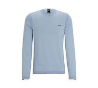 BOSS Hommes Ever-X CN Pull Regular en Coton mélangé avec Logo imprimé