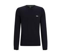 BOSS Hommes Ever-X CN Pull Regular en Coton mélangé avec Logo imprimé