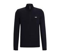 BOSS Pull-over 'Ever-X' bleu foncé / blanc cassé, Taille M