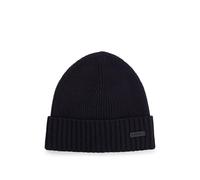 BOSS Bonnet côtelé en laine vierge - Style Fati, 50495306 Bleu foncé pcs.