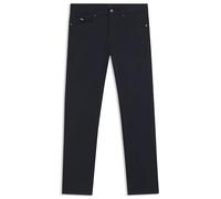 BOSS Pantalon Slim Delaware en satin de coton stretch - Style H-Delaware5, 50539293 Bleu foncé 34/32