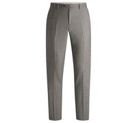 BOSS Hommes H-Genius-DTL-243 Pantalon Slim en Laine Stretch à Micro Motif