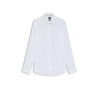 BOSS Hommes H-HANK-kent-C1-214 Chemise Slim Fit en Popeline de Coton Facile à Repasser