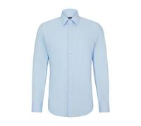 BOSS Hommes H-HANK-kent-C1-214 Chemise Slim Fit en Popeline de Coton Stretch Facile à Repasser