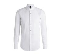 BOSS Chemise habillée Slim Fit en popeline de coton stretch facile à repasser - Style H-HANK-TUX3-DC-224, 50480070 Blanc 41