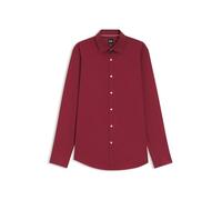 BOSS Hommes H-JOE-kent-C1-214 Chemise Regular Fit à Rayures en Popeline de Coton Stretch Facile à Repasser