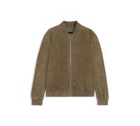 BOSS Hommes H-Muller Veste Regular en cuir suédé