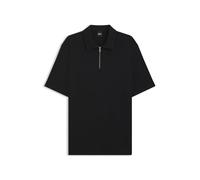 BOSS Hommes H-Paras 57 Polo en Tissage piqué avec Encolure zippée