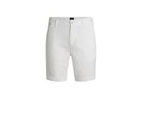 BOSS Hommes H-Slice-Shorts1 Short Slim en Twill de Coton Stretch
