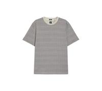 BOSS Hommes H-Taut 102 T-Shirt en Coton mercerisé à Motif quadrillé