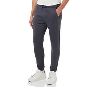 BOSS Hommes Hadiko Curved Bas de survêtement en Coton Interlock avec Logo incurvé