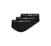 BOSS Hommes HipBr 3P Bold Lot de Trois Boxers Courts en Coton Stretch avec Taille logotée