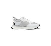 BOSS Hommes Jonah Runn Baskets en mélange de matières avec Mesh et Logos