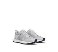 BOSS Hommes Jonah Runn Baskets en mélange de matières avec Mesh et Logos