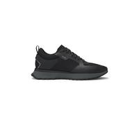 BOSS Hommes Jonah Runn Baskets en mélange de matières avec Mesh et Logos