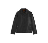 BOSS Veste style chemise en cuir nappa - Style Jorest, 50547511 Noir 52