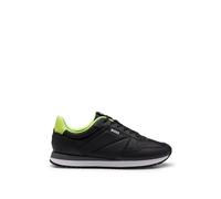 BOSS Hommes Kai Runn Baskets en mélange de matières avec détails colorés