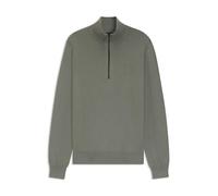 BOSS Hommes Kanobix S Pull en Coton et Cachemire avec Encolure zippée