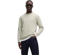 BOSS Hommes Kanovano Pull à col Rond en Coton et Cachemire à Logo